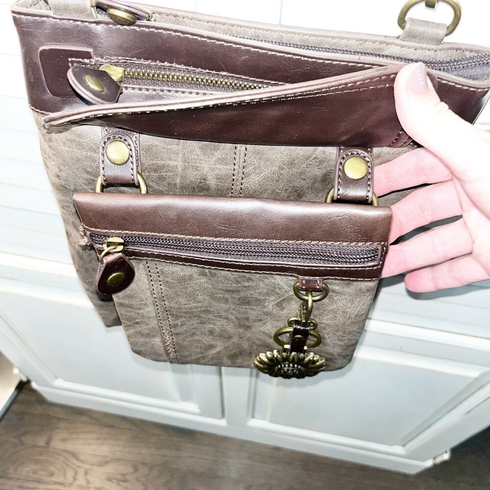 Chala Gemini Messenger 3-In-1 Crossbody Sunflower Shoulder Bag - Picture 5 of 7